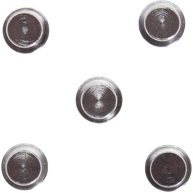 Maul Magnets Light Silver 1.2 x 1.6 cm Pack of 5