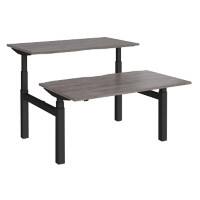 Dams International Elev8 Touch Back to Back Desk Oak 1,400 (W) x 1,650 (D) x 1,250 (H) mm