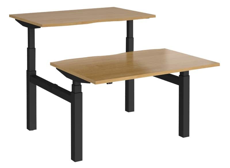 Dams International Elev8 Touch Back to Back Desk 1,200 x 1,650 x 1,250 mm
