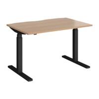 Dams International Elev8 Touch Height Adjustable Sit Stand Desk Rectangular 1,200 x 800 x 1,250 mm