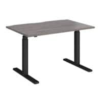 Dams International Elev8 Touch Height Adjustable Sit Stand Desk Rectangular Oak 1,200 x 800 x 1,250 mm