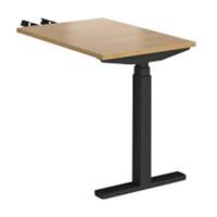 Dams International Elev8 Touch Height Adjustable Sit Stand Desk Oak 600 x 800 x 1,250 mm