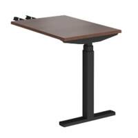 Dams International Elev8 Touch Height Adjustable Sit Stand Desk Walnut 600 x 800 x 1,250 mm