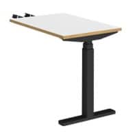 Dams International Elev8 Touch Height Adjustable Sit Stand Desk Oak 600 x 800 x 1,250 mm