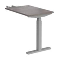 Dams International Elev8 Touch Height Adjustable Sit Stand Desk Oak 600 x 800 x 1,250 mm