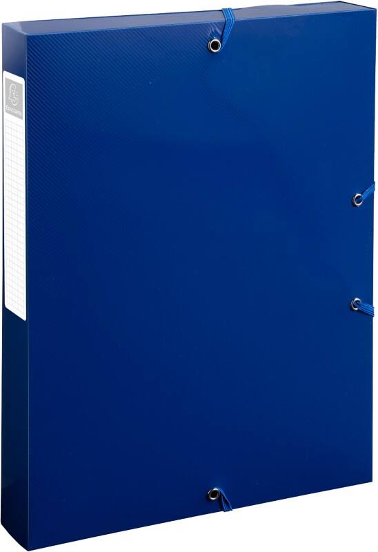 Exacompta BEE BLUE Filing Box 59142E PP (Polypropylene) Recycled 25 (W) x 4 (D) x 33 (H) cm Navy Blue