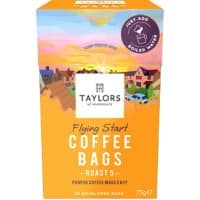 Taylors of Harrogate Coffee Bags Ground Dark Chocolate, Hazelnut Arabica Pack of 10