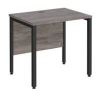 Dams International Maestro 25 Straight Desk Oak Black 800 x 600 x 725 mm