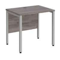 Dams International Maestro 25 Straight Desk Grey Oak Silver 800 x 600 x 725 mm