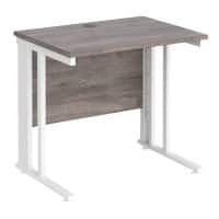 Dams International Maestro 25 Straight Desk Oak White 800 x 600 x 725 mm