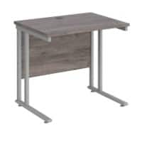 Dams International Maestro 25 Straight Desk Silver 800 x 600 x 725 mm