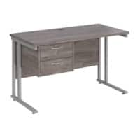 Dams International Maestro 25 Straight Desk Silver 1,200 x 600 x 725 mm