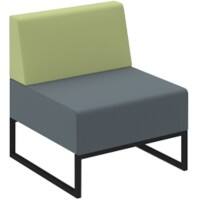 Dams International Nera Bench Elapse Grey, Endurance Green NERA-S-B-K-EG-EN-DI 700 x 700 x 790 mm