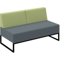 Dams International Nera Double Bench Elapse Grey, Endurance Green NERA-D-BB-K-EG-EN-DI 1,400 x 700 x 790 mm