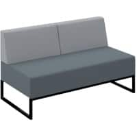 Dams International Nera Double Bench Elapse Grey, Late Grey NERA-D-BB-K-EG-LG-DI 1,400 x 700 x 790 mm