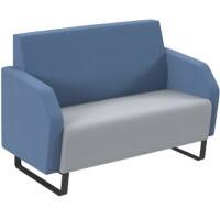 Dams International Encore Double-Seat Sofa Late Grey, Range Blue ENC02L-MF-LG-RB-DI 1,390 x 730 x 920 mm