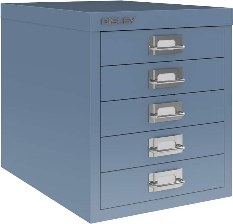 Bisley MultiDrawer Steel Desktop Drawers 5 Drawers Not Lockable 279 x 380 x 325 mm Bisley Blue