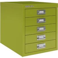 Bisley MultiDrawer Steel Desktop Drawers 5 Drawers Not Lockable 279 x 380 x 325 mm Green