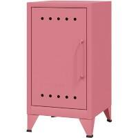 Bisley Steel Left Hand Bedside Table Fern FLBS04LH - BR4 Bisley Pink 380 x 400 x 725 mm