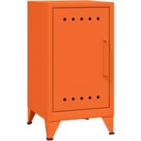 Bisley Steel Left Hand Bedside Table Fern FLBS04LH - BN6 Orange 380 x 400 x 725 mm