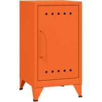 Bisley Steel Right Hand Bedside Table Fern FLBS04RH - BN6 Orange 380 x 400 x 725 mm