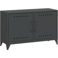 Bisley Fern Steel Cabinet Not Lockable 1,140 x 400 x 725 mm Anthracite