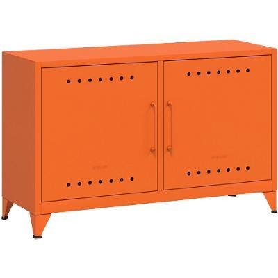 Bisley Fern Steel Cabinet 1,140 x 400 x 725 mm Orange