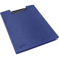 Rapesco Foldover Clipboard A4, PP (Polypropylene) Blue Portrait 1698 Pack of 4