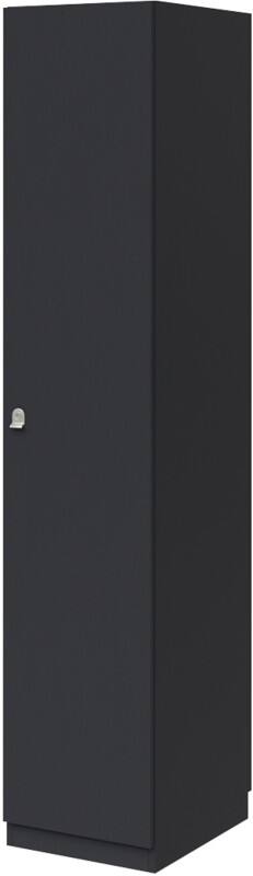 Bisley Pren MFC (Melamine Faced Chipboard) Locker 1 Doors 1 nest Key lock 400 x 500 x 1,970 mm Carbon Grey