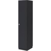 Bisley Pren MFC (Melamine Faced Chipboard) Locker 1 Doors 1 nest Key lock 400 x 500 x 1,970 mm Carbon Grey