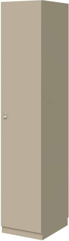 Bisley Pren MFC (Melamine Faced Chipboard) Locker 1 Doors 1 nest Key lock 400 x 500 x 1,970 mm Dakar Grey