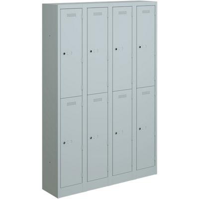 Bisley Primary Steel Locker 2 Doors 1,200 x 450 x 1,800 mm Light Grey