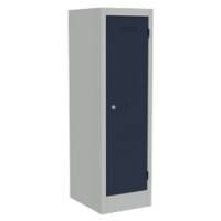 Bisley Primary 3-Pin Charging Steel Locker 1 Door Key lock 370 mm x 1,000 mm Light Grey, Oxford Blue