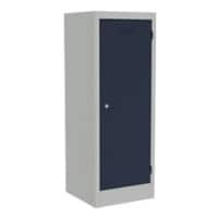 Bisley Primary 3-Pin Charging Steel Locker 1 Door Key lock 370 mm x 1,000 mm Light Grey, Oxford Blue