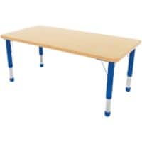 Profile Education Table KB4-ML202-08 Beech Wood And Metal Blue 900 x 600 x 620 mm