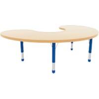 Profile Education Table KB4-ML203-08 Beech Wood And Metal Blue 1,500 x 600 x 620 mm