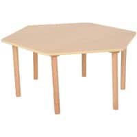 Profile Education Table HEXTAB2 Brown 1,050 (W) x 1,050 (D) x 530 (H) mm