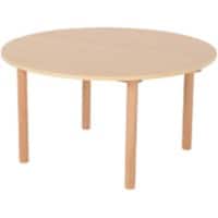 Profile Education Table ROUTAB2 Beech Wood Brown 1,000 x 1,000 x 530 mm