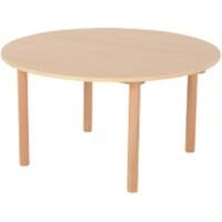 Profile Education Table ROUTAB3 Beech Wood Brown 1,000 x 1,000 x 580 mm