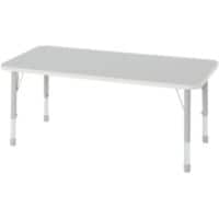 Profile Education Table KB4-LT202GREY Maple Wood And Metal Grey 1,200 x 600 x 620 mm