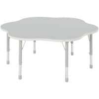 Profile Education Table KB4-LT211GREY Maple Wood And Metal Grey 1,200 x 1,200 x 620 mm