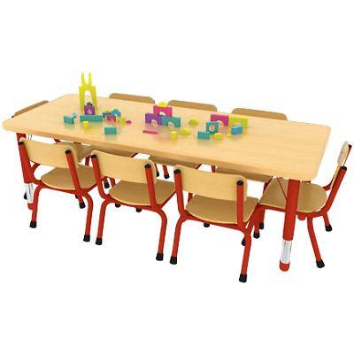 Profile Education Table KB4-ML533-05 Red 1,200 (W) x 600 (D) x 620 (H) mm