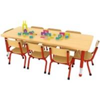 Profile Education Table KB4-ML533-05 Red 1,200 (W) x 600 (D) x 620 (H) mm