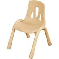 Profile Education Chair KB5-CB26-V01-78 Plastic Cream Pack of 4