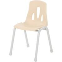 Profile Education Chair Plastic Grey 200 kg KB51-LT210-GREY 370 x 310 x 450 mm Pack of 4