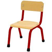 Profile Education Chair KB51-ML101-05 Wood Red Pack of 4
