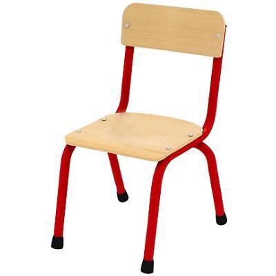 Profile Education Chair KB51-ML102-05 Wood Red Pack of 4