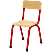 Profile Education Chair KB51-ML104-05 Wood Red Pack of 4