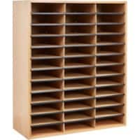 LIBERTY HOUSE TOYS Desktop Filing AB488 Laminated Wood With Corrugated Fibreboard Inserts Colour 74 (W) x 30.2 (D) x 87.5 (H) cm Beech 74 (W) x 30.2 (D) x 87.5 (H) cm