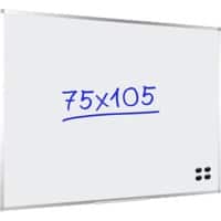 Viking Whiteboard Wall Mounted Magnetic Enamel Single Sided 106.5 (W) x 75 (H) cm